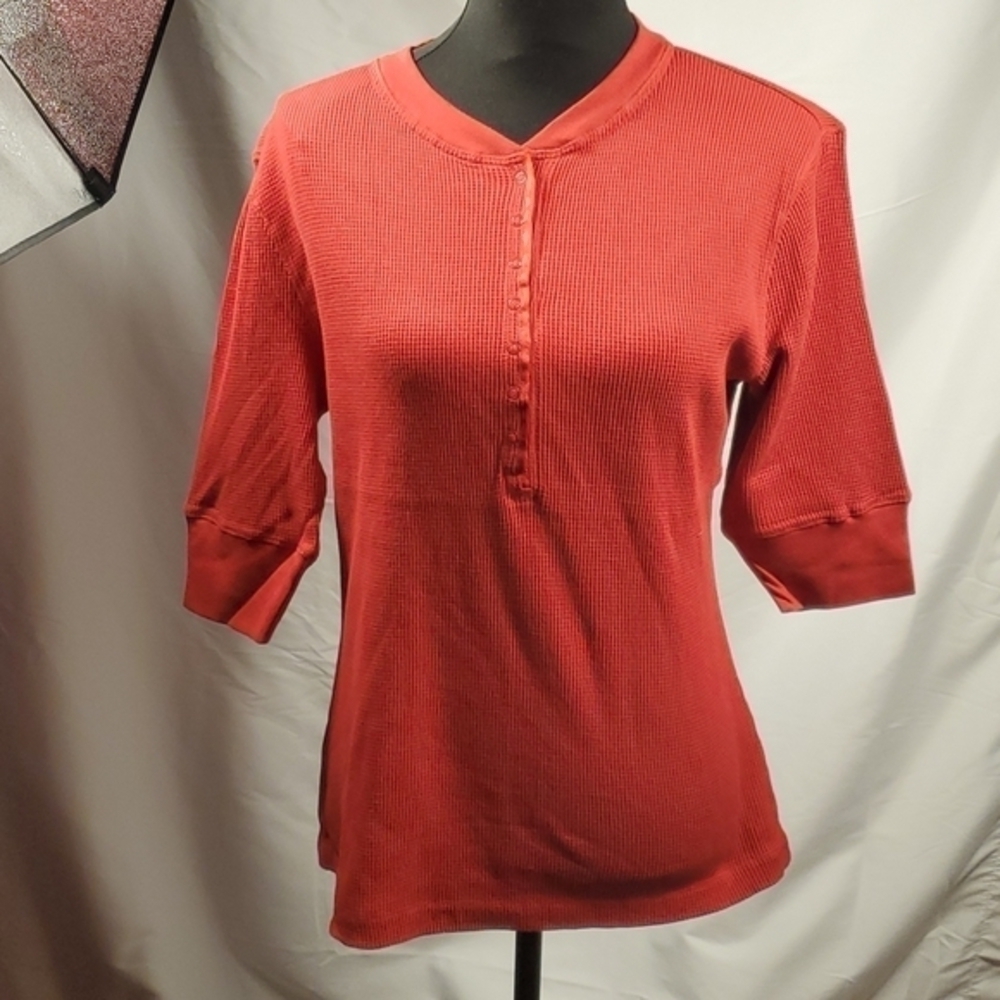 Crable Sportswear Red Waffle Knit Shirt Size 16/18 - New